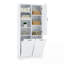Armoire de rangement pour salle de bain avec portes et tiroirs-1494875497