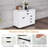 5-drawer File Cabinet Mobile Chest Of Drawers With Side Cabinet 5 Casters