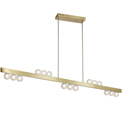 Luminaire suspendu linéaire Raleigh - 15 lumières