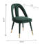 Chaise d'appoint en velours de bois massif avec dossier à lattes-1566887836