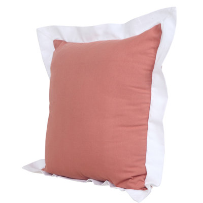 Coussin à fermeture à glissière 100% coton 20 po x 20 po