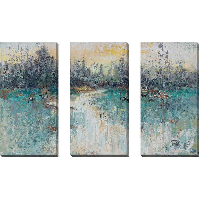 "Wild Fields", ensemble de 3 impressions sur toile