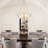 5-Light Gold Vintage Glass Bowl Pendant Light