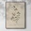 Impression florale vintage encadrée CLxxv - bois massif-142554896