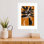 «Galya Ochre Still Life No 6» par Treechild, impression sur bois encadrée