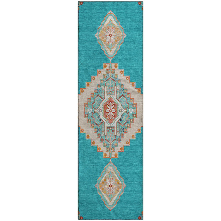 Premium Machine Washable Guada AMF1014 Oriental Rug