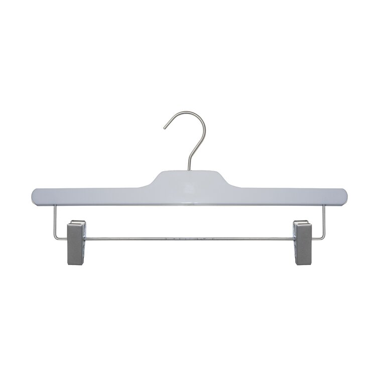 NAHANCO Plastic Hangers With Clips for Skirt/Pants | Wayfair