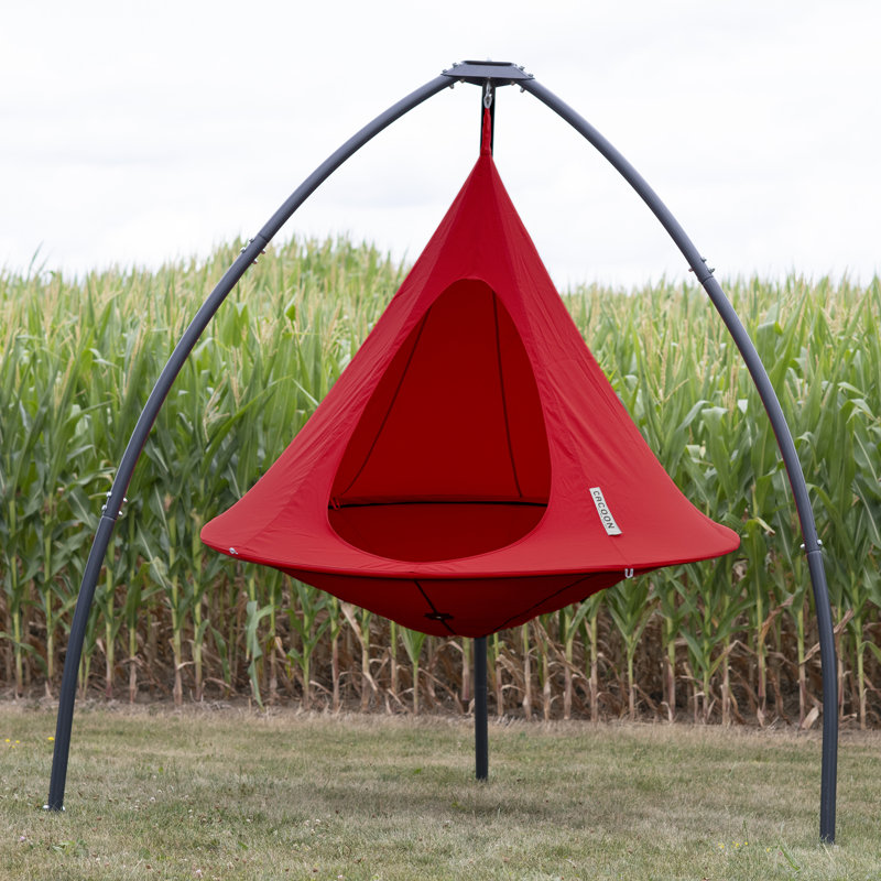 Cacoon - Island Vibe Hanging Chair, 120cm H x 120cm W x 120cm D, Red