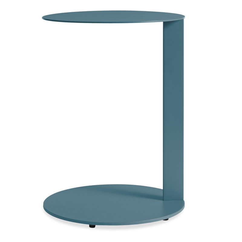 Note End Table, Marine Blue, 21.8" H x 16" W x 16" D