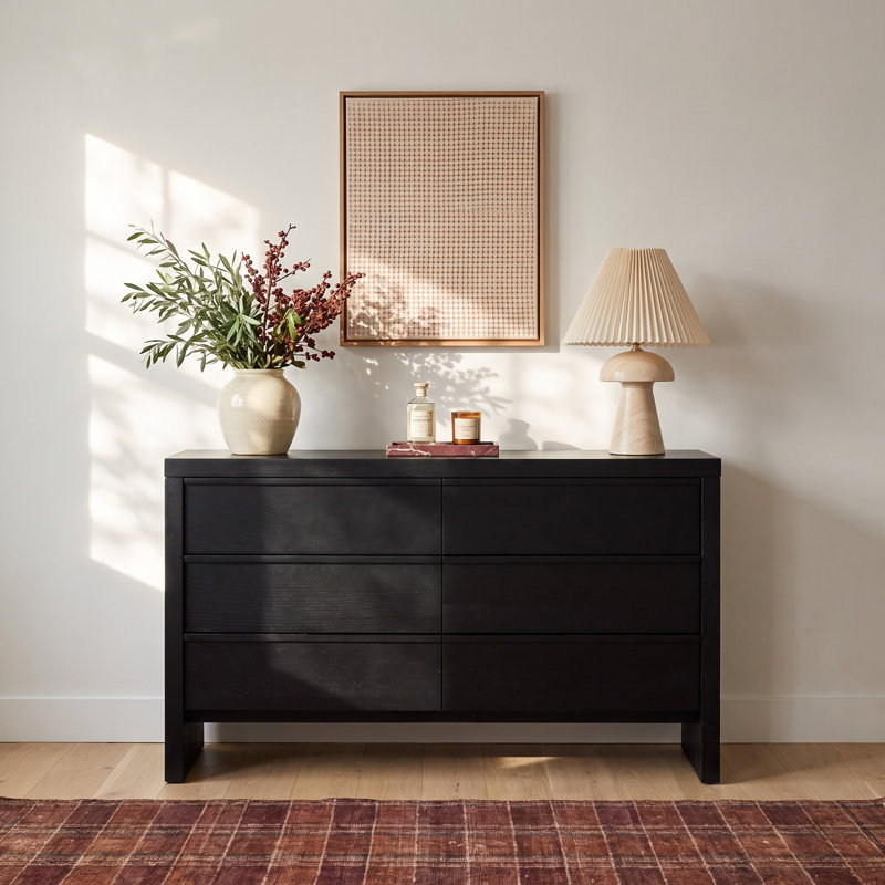 Sedona 60'' W 6 - Drawer Dresser, Black