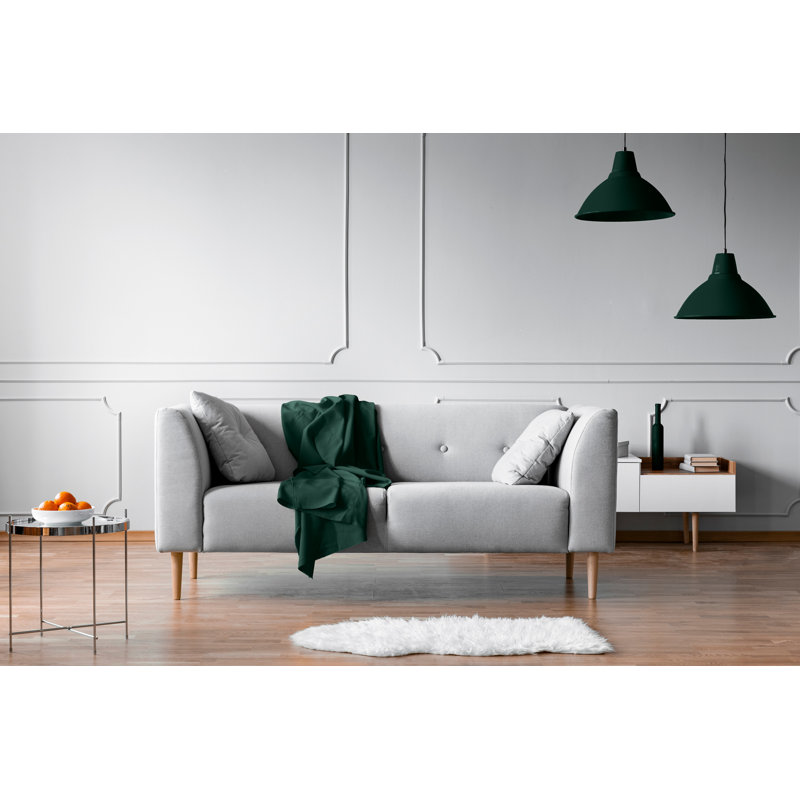 Jeté polaire 50 po x 60 po, Vert bistro