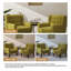 Fauteuil rembourré de velours vert avec dossier en bois massif Davey-649152701
