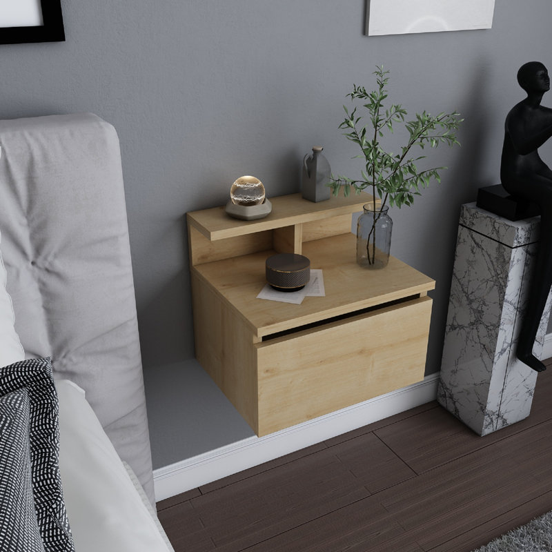 Ronassi Bedside Table, Oak