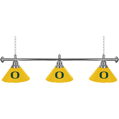 Luminaire suspendu linéaire pour table de billard 3 lumières University of Oregon