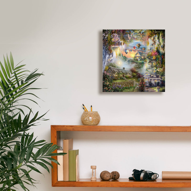 «Nickys Haven» par Nicky Boehme, art mural sur toile, H 12 po x l 12 po x P 0,75 po