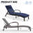Patio Outdoor Lounge Chairs Set Of 2,Adjustable 5-Position Outdoor Chaise Lounge With Armrests & Wheels For Poolside, Backyard, Deck-840914618-840914565