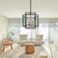 Lustre rectangulaire à 4 lumières-37315522