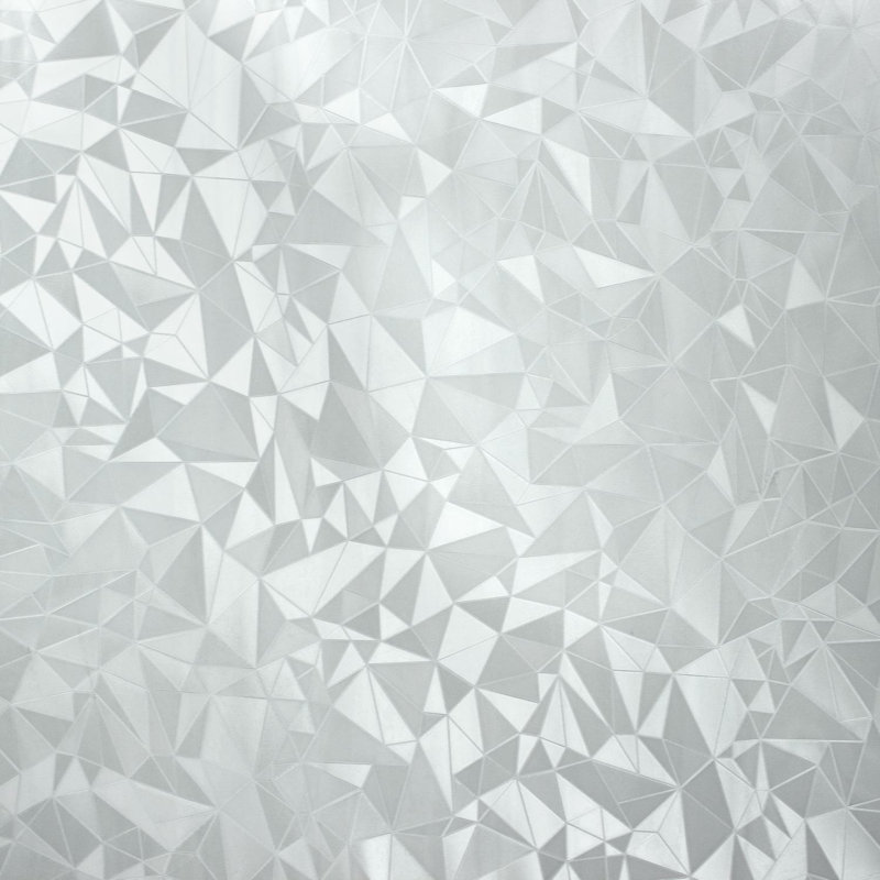 Silver Etched Glass Privacy Window Film, 25.25" x 2.5"