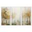 «Minimalisme beige et or forêt II», ensemble de reproduction d'art mural forêt-194329436-194329434