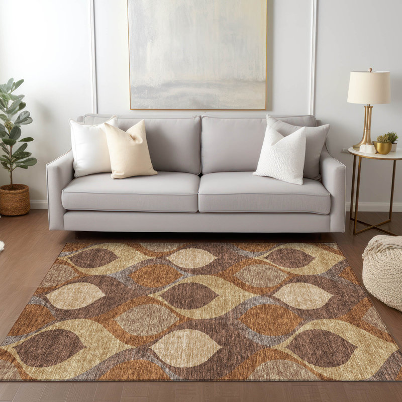 Geometric Indoor / Outdoor Rug, Rectangle 10' x 14'