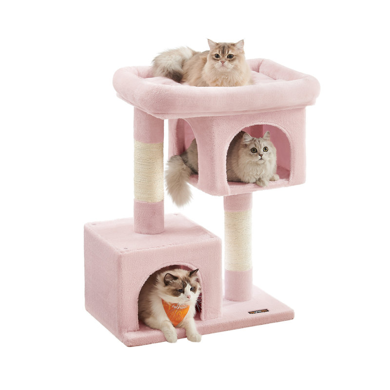 84cm H Cat Tree, Pink