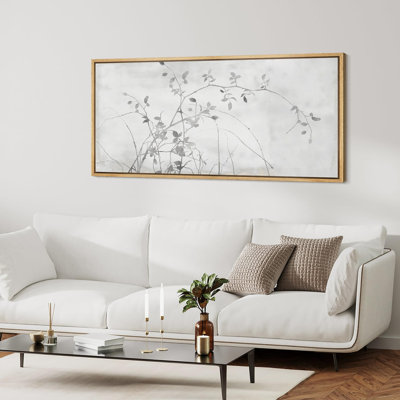 «Elegant Botanical Shadow Silhouettes», reproduction sur toile