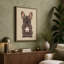 Playful Bulldog Modern - Wrapped Canvas-1670549163-1670549175