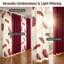 Ensemble de literie et de rideaux matelassés 9 pièces bourgogne et doré, couvre-lit élégant Boho avec 6 panneaux de fenêtre filtrant la lumière et 2 taies décoratives, couvre-lit en microfibre facile d'entretien, animaux de compagnie-121273323