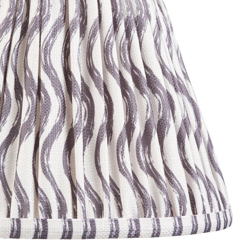 Ripple Lamp Shade, 18.5cm H x 12.5cm W x 25cm D, Brown