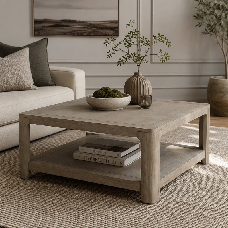 Square Coffee Table With Storage