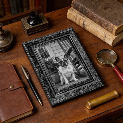 Black 1PC Modern Classic Picture Frame for 8" x 10" Photos and Mantel Decor