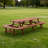 Picnic Table With Benches With Umbrella Hole