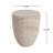 Rounded Tapered Cylindrical Structure Side Table,Travertine Finish