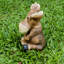Statue de jardin orignal assis