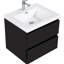 Meuble-lavabo mural 24 po avec lavabo, meuble-lavabo mural moderne avec lavabo en résine et tiroirs à fermeture douce 24 po-114864626