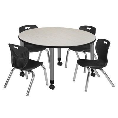 Kee Mobile 36" L Round Education Activity Table and Chair Set