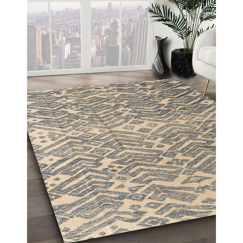 Tapis multicolore Montje, Carré 8 pi