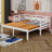 Twin Extending Bed Frame With A Pull Out Trundle, Sofa Bed With Wood Slat Support