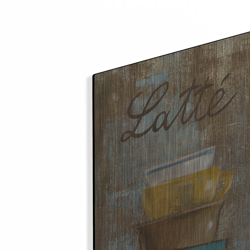  «Antique Coffee Cups 2» par Silvia Vassileva, art mural en métal, 12 po x 36 po, H 36 po x l 12 po