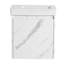 Armoire de salle de bain avec lavabo en céramique pré-percée pour robinet de 20 po