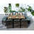 6 - Person Patio Dining Set Umbrella Hole Included Rectangular Table with Cushions Included-93843005-93842996