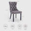 Ensemble de 4 chaises de salle à manger rembourrées en velours, noir-2134824450-2134824454