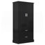 Tall Bathroom Storage Cabinet, Cabinet With Two Doors And Drawers, Adjustable Shelf, MDF Board-675113302