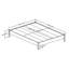 Lit plateforme grand sur pieds Munich ‑ chêne vieilli de style rustique-36113240-55426653