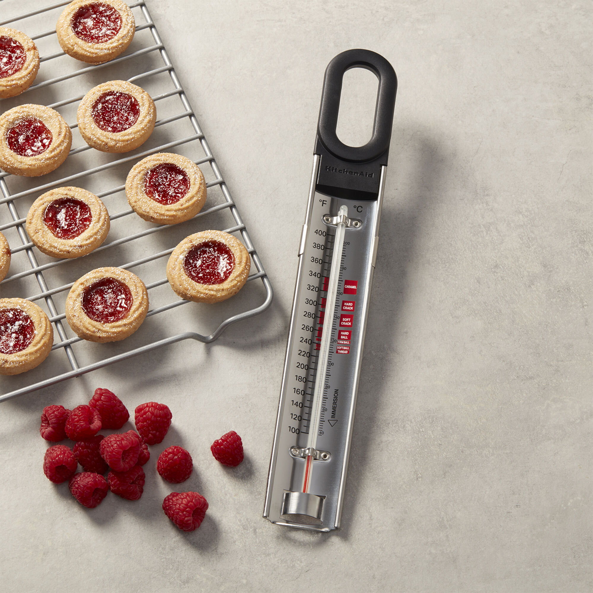 KitchenAid Curved Stainless Steel Paddle Style Candy and Deep Fry