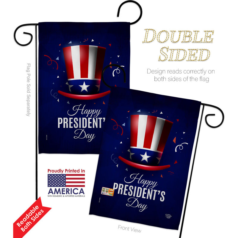 Drapeau de jardin en polyester 13 po x 18,5 po Happy Day's Day