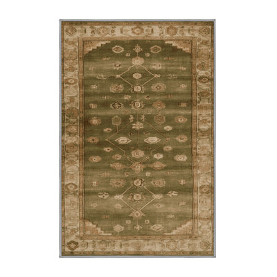 Machine Washable Overdyed Brown Area Rug