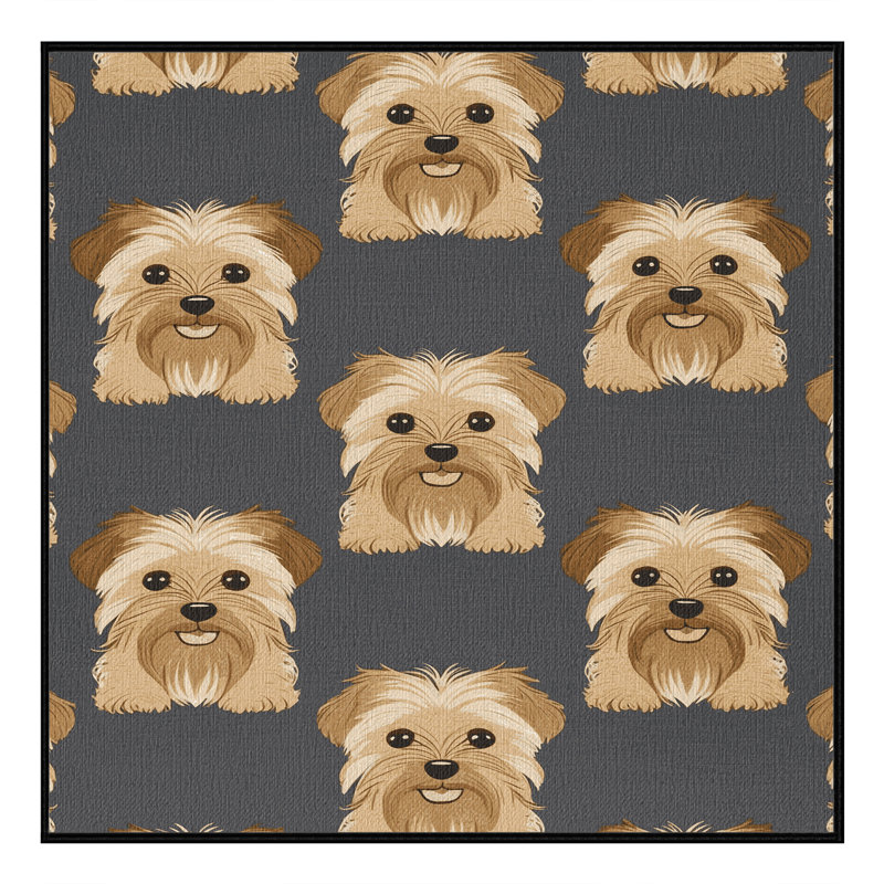  Tapis lavable pour chien terrier tibétain, Rectangulaire 2 pi x 3 pi