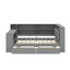Lit plateforme double avec tablettes de rangement, tiroirs, station de charge, DEL, bureau et tête de lit tapissier-1509949173-1509949174