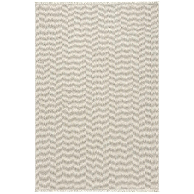 Modern Farmhouse Zigzag Area Rug, Rectangle 5' x 7'